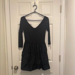 H&M Black Long Sleeve Dress